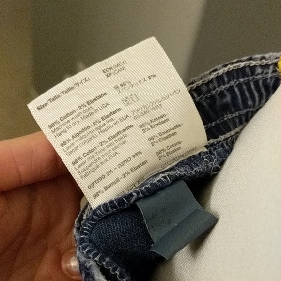 American Apparel Elastic Acid Wash Indigo Shorts - Picture 5 of 5